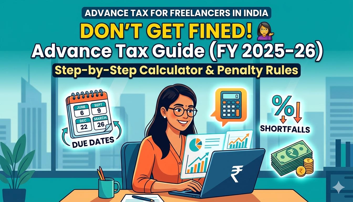 Advance Tax for Freelancers in India: Due Dates, Calculator & Penalty Guide (FY 2025-26)
