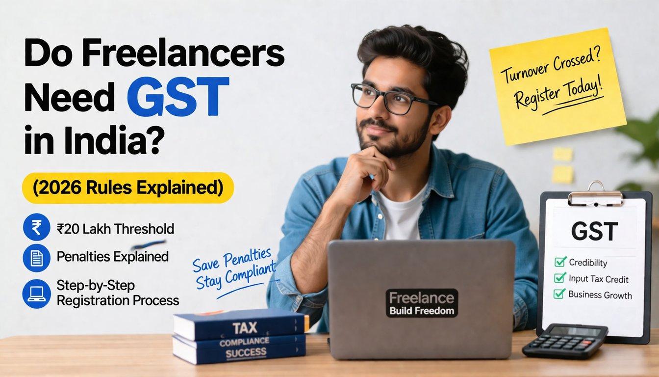 Do Freelancers Need GST in India? (2026 Rules Explained)